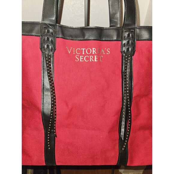 New! Victoria's Secret 2017 Red Holiday Tote Bag Limited Edition - Picture 3 of 8